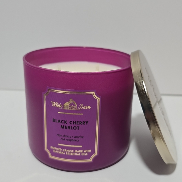 White Barn Other - White barn bath & body works black cherry merlot 3 wick candle new